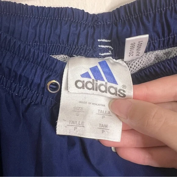 Y2K Adidas Navy Blue Track Pants - Picture 9 of 10